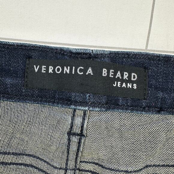 Veronica Beard Jeans Womens 22 Blue Carolyn Baby Boot High Rise Midnight New - Picture 4 of 14